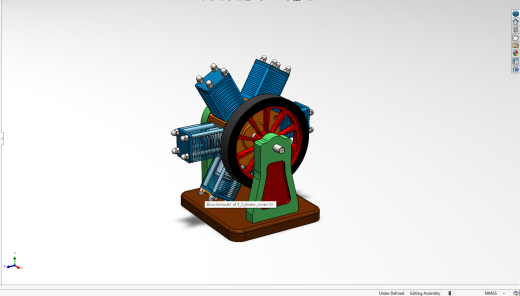 旋转式径向发动机模型缩略图